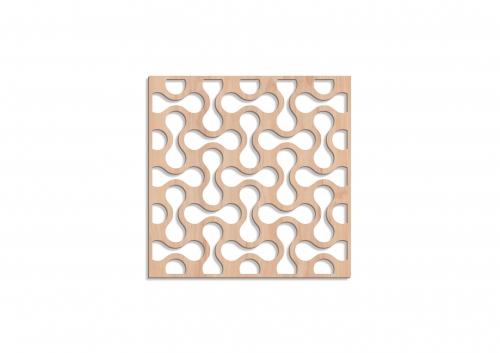 Panou decorativ traforat perete din mdf natur 4 mm. PP20